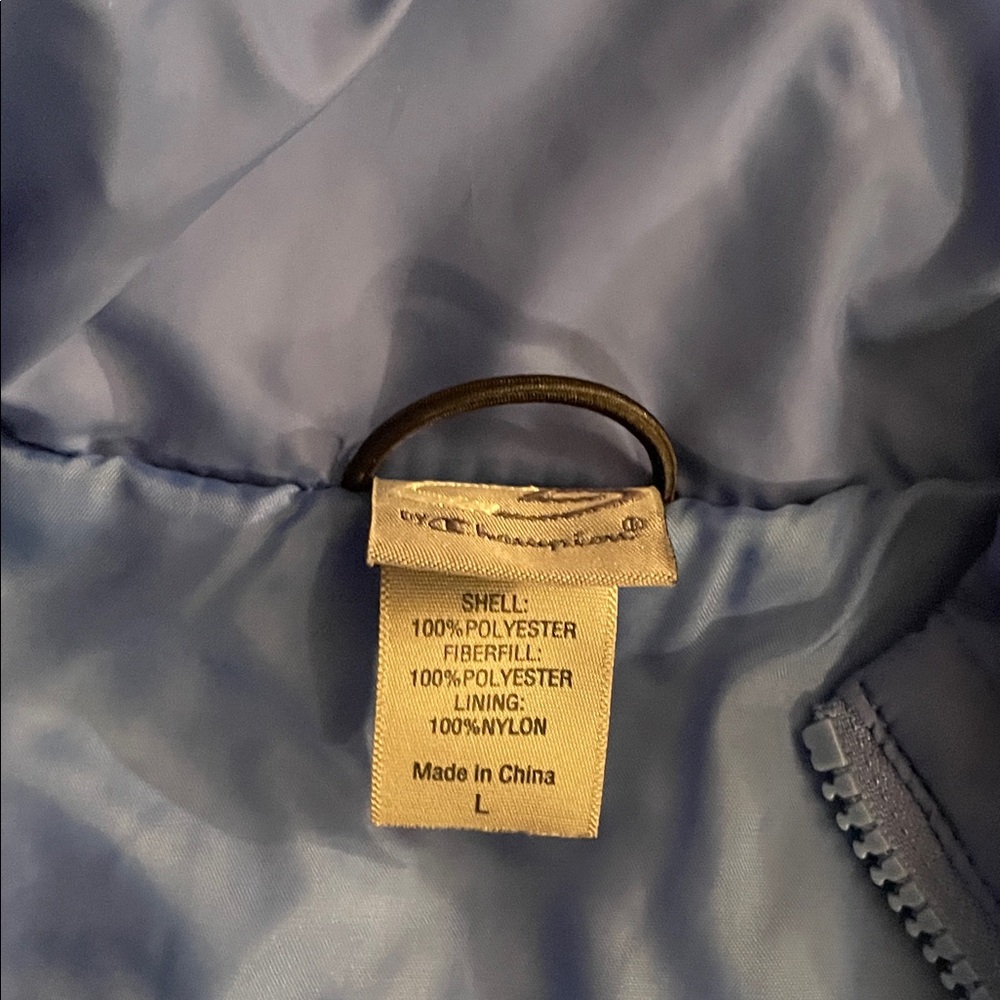 Champion Light Blue Polyester Jacket - image 1